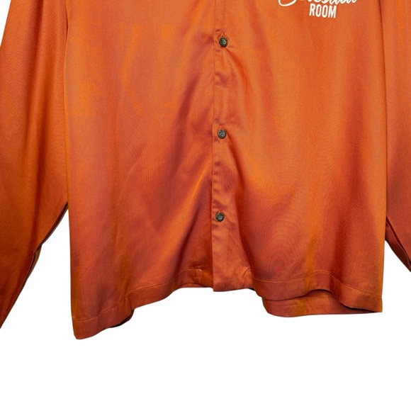 NEW PacSun Celestial Room Orange Embroidered Camp Shirt Shacket Sz L - Picture 12 of 15